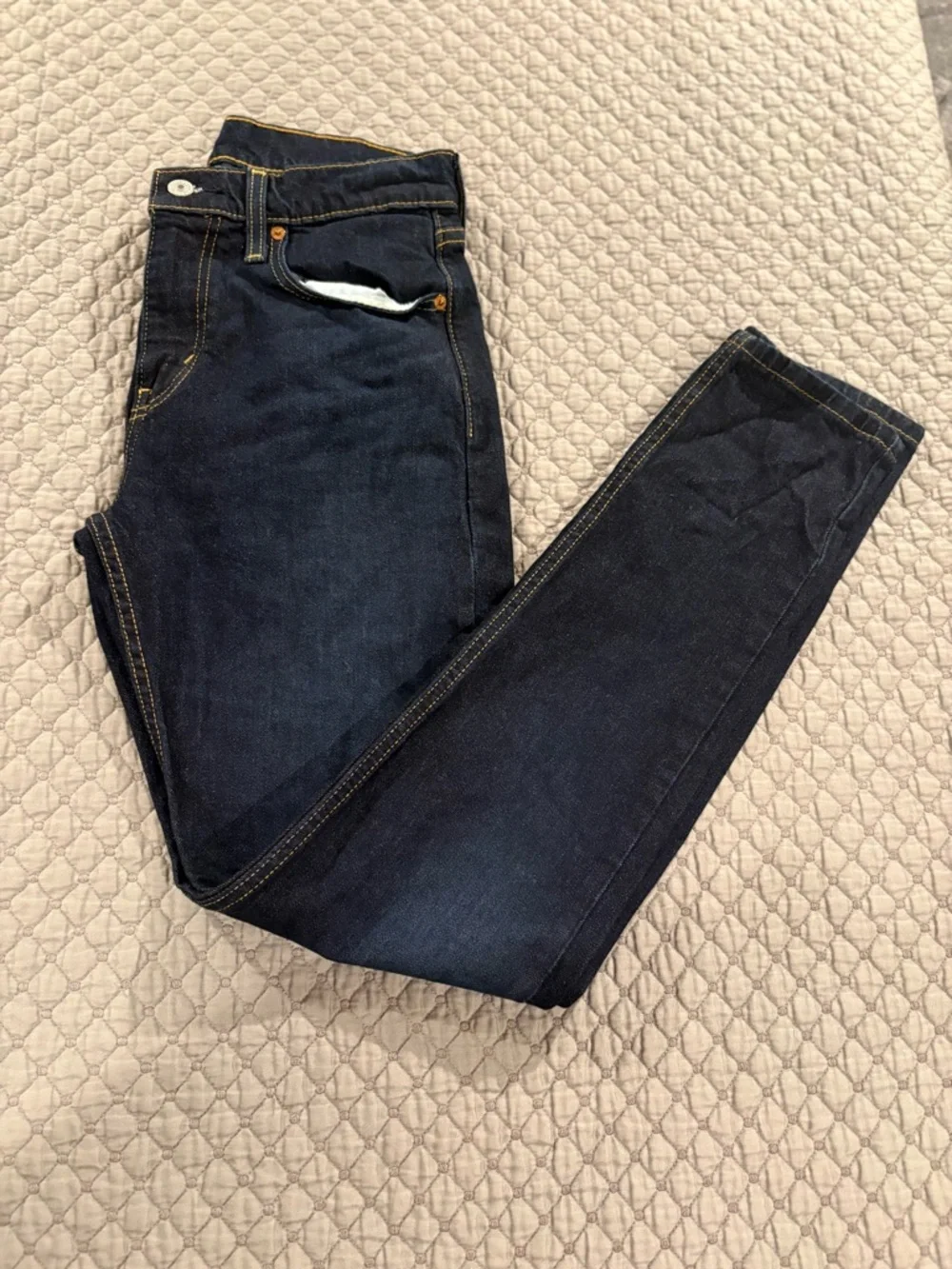 Levi's Men's Dark Blue Skinny Jeans